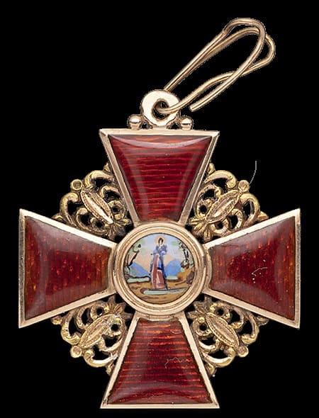 Знак ордена Святой Анны 3-й степени 1870.jpg