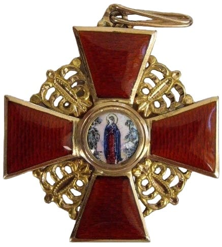 Знак ордена  Святой Анны 3-й степени Фирма «Эдуард» ИЛ.jpg