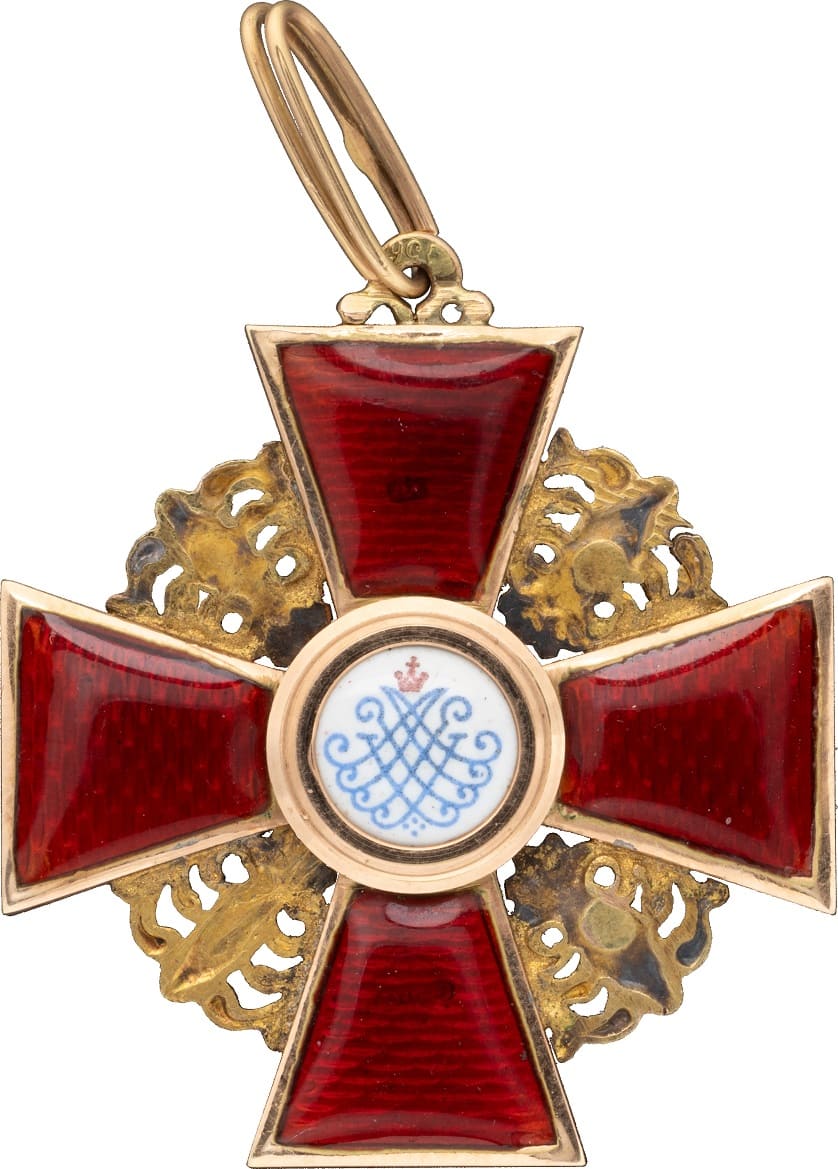 Знак ордена  Святой Анны 3-й степени Фирма «Эдуард».jpg