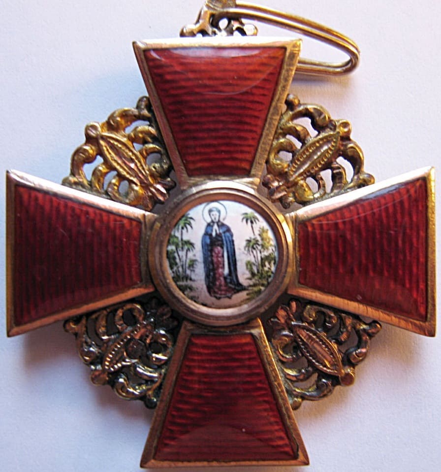 Знак ордена  Святой Анны 3-й степени Фирма «Эдуард».jpg