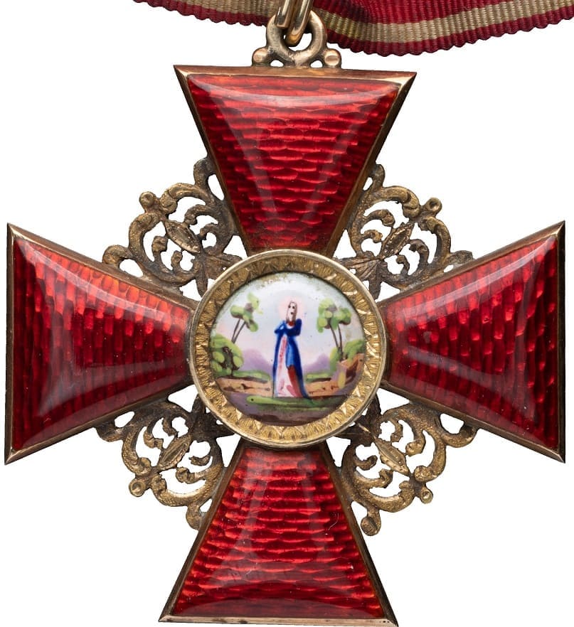 Знак ордена Святой Анны 3-й степени  Никольс и Плинке.jpg