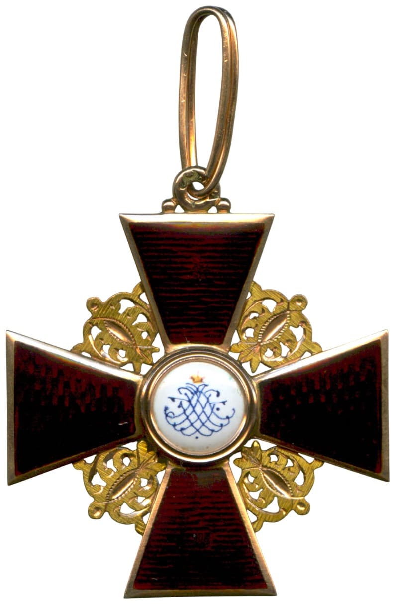 Знак ордены Святой Анны 2-й степени мастерская Юлиуса Кейбеля.jpg